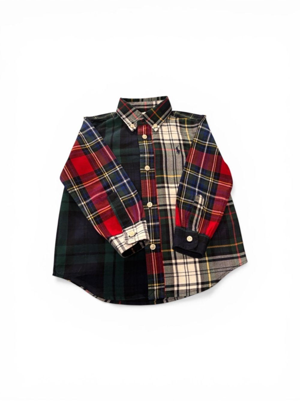 Ralph Lauren Toddler Boy 24M Plaid Button-Down Shirt